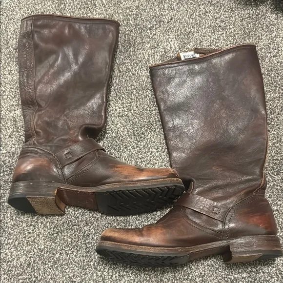 Classic Frye Veronica Knee Moto Boots 9.5 - Picture 2 of 3